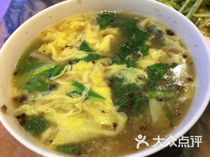 山葱花炝锅片汤