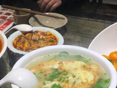 豌豆尖鸡蛋汤-庆合府重庆大排档(紫都城店)