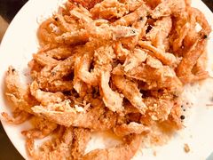 炸河虾-姥家大锅台水库渔家