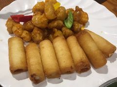 咕噜肉拼炸牛奶卷-启香鸡私房菜(湖景店)