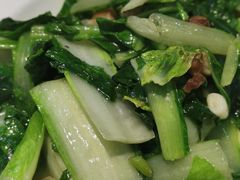 杭白菜炒油脂渣-品味居·首店·大连鲜活海鲜大连菜(东港店)