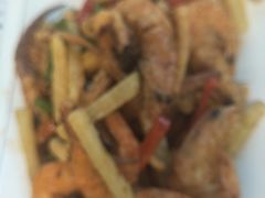 鱿鱼爆鲜虾-雅逸居海鲜小厨