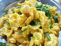 小葱炒鸡蛋-老鲍农家乐