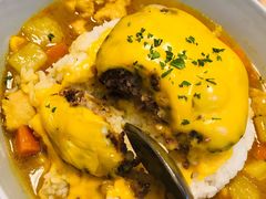 芝士牛肉汉堡咖喱饭-红小满休闲餐厅(十全街店)