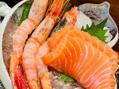 三文鱼甜虾拼盘-戏作寿司(观音桥店)
