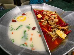 鲜香麻辣牛油鲜茄鸳鸯锅-麻田会 ·鲜活现烹·牛蛙火锅(珠江新城维家思广场店)
