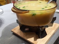 鸡汤小白菜煮榆林豆腐-西贝(上海新梅广场店)