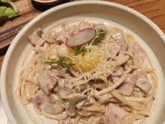 培根蘑菇芝士意面-MARU玛露音乐餐厅(大学路店)