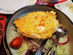 黄金海胆蟹壳烧-仙隐小鹿中華の日料(荣民龙首广场店)