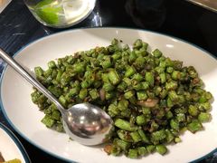 榄菜肉松炒四季豆-金翠河烧鹅餐厅(北城天街店)