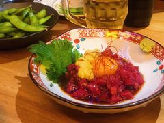 生牛肉拌海胆-九州酒场ひこぞう(2号店)