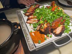 烤肉烤鸡双拼-绿茶餐厅(成都大悦城店)