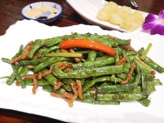 四季豆炒素肉丝-云来居素食馆(东门店)
