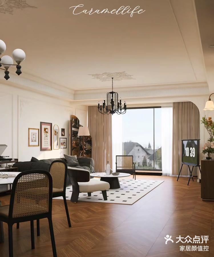 复古英伦风把家装修成电影的感觉焦糖色