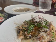 黑松露菌菇鸡肉奶油意面配温泉玉-77COM好吃的意大利菜(老城根店)