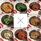 红白黄绿盅盅火锅