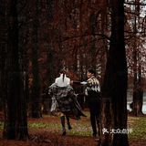 秋意红杉林婚纱照🍂如痴如画，美得动魄惊心！