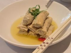 鸡汁荠菜百叶包-玫瑰厅上海菜(兴国路店)