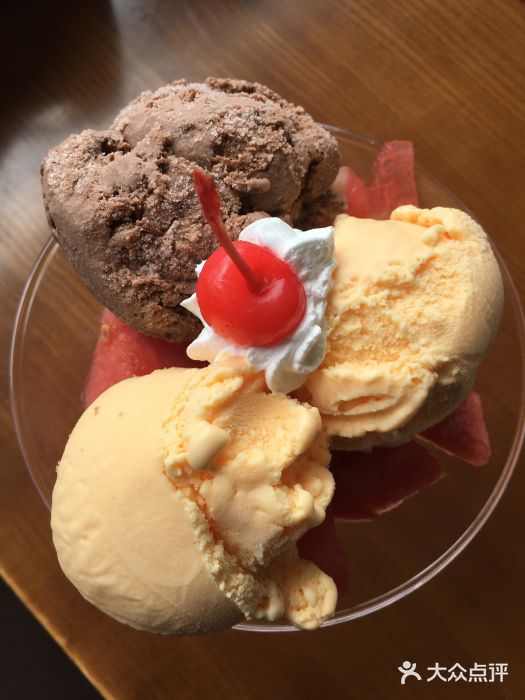 圆缘园时尚西餐厅(新悦国际店)花式冰激凌（三球）图片