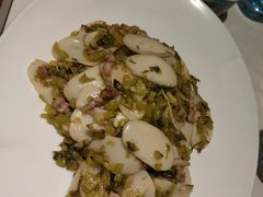雪菜炒年糕-钱塘花园·宁波菜