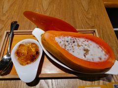 桃胶牛奶炖木瓜-糖糖屋•糖水•雪花冰店(时尚天河店)