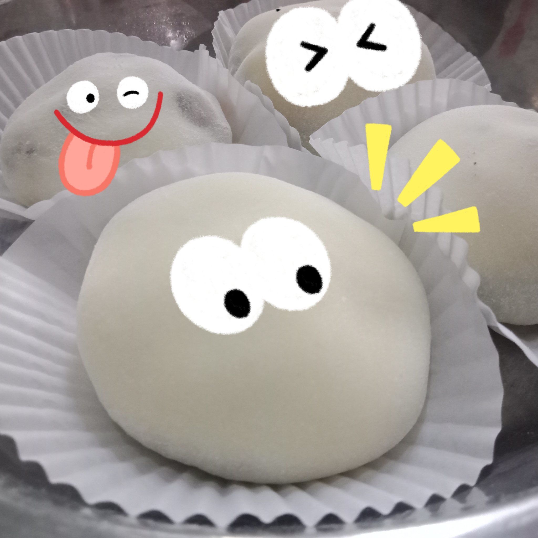 嘎嘎 今日 动手"白胖子雪媚娘"