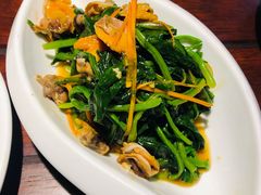 菠菜拌毛蛤-前海沿·青岛菜(五四广场永旺店)