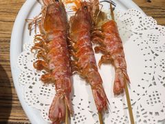 串烧大虾-老妈疙瘩汤·平价海鲜专门店·老威海菜(渔港路店)