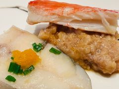 黄椒酱松叶蟹鲳鱼蒸肉饼-湖滨28中餐厅·西湖宴·杭州君悦酒店