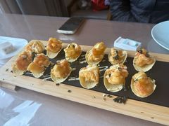 秘制芥味沙律蘸虾球-荷府私房菜