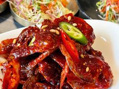 -草家酱蟹炭火烤肉店(珲春南路一店)