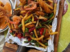 铁锹香辣虾-老磨油饼(高陵店)