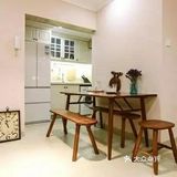 四白落地的新房堪比网红宅，全屋造价5万，一字型厨房太好看了！