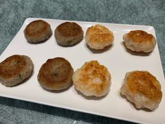 煎莲藕饼拼煎虾饼-花城苑广府菜(侨鑫店)