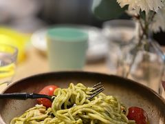 自制罗勒酱蘑菇意粉-Maxpoint Kitchen 西餐咖啡(乐峰广场店)