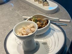 辣酒汁花螺配夏威夷果-木守西溪溪隐餐厅