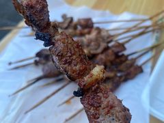 -劳动公园新疆人烤腰子