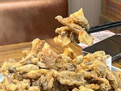 炸平菇-东北哈尔滨酱骨头馆房掌柜铁锅炖