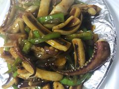 铁板鱿鱼-宏源鑫海鲜餐厅·海景婚宴厅(石老人店)