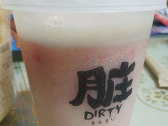 草莓粉桃冰冰茶-LELECHA乐乐茶(上海五角场万达广场店)