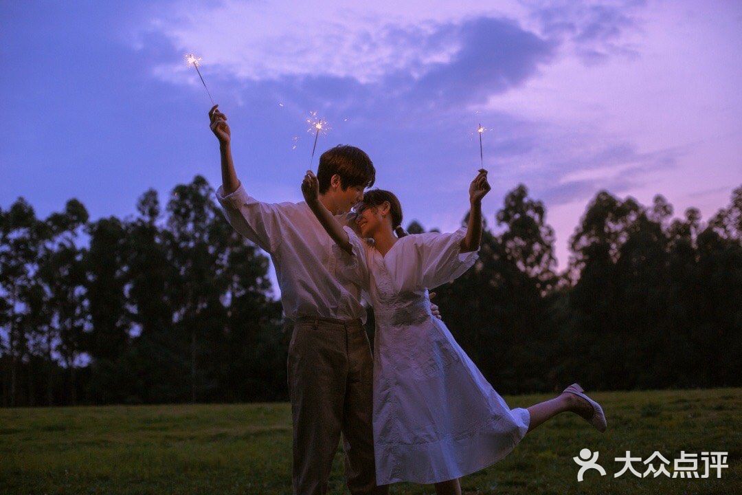 夜景婚纱照你爱了吗