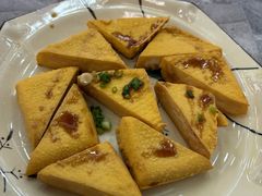 香煎客家黄豆腐-银峰农庄·特色烧鸡·鲜无花果浸鸡