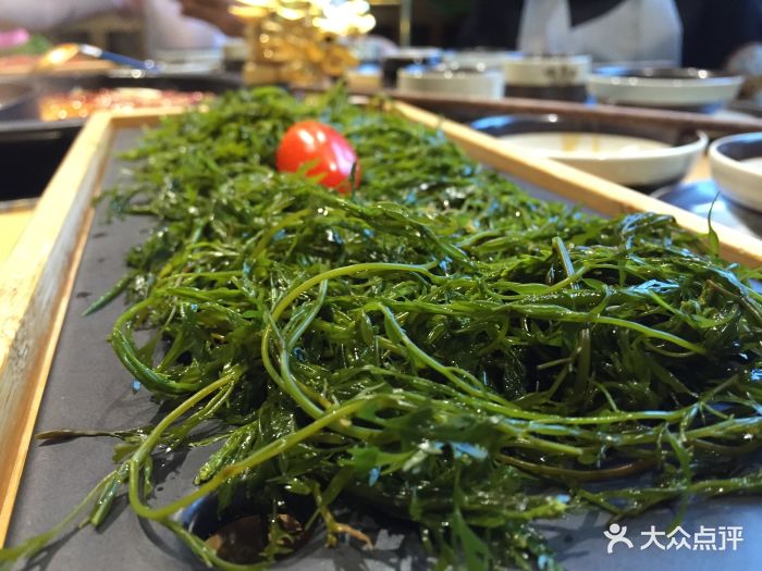 味蜀吾沸腾三国火锅翡翠柳芽图片 - 第1张