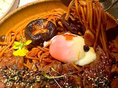 寿喜烧牛肩肉烩意面配温泉蛋-BE BRIGHT KITCHEN(正佳广场店)