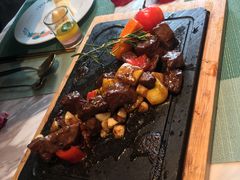 田园澳洲骰子牛肉-蜜桃花开·中西融合菜E&W(南长街店)