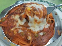 芝士肉酱焗意粉-胜利茶餐室