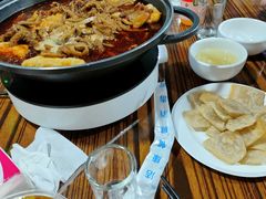 -老红桥炸灌肠牛肚锅烧烤(定福庄店)