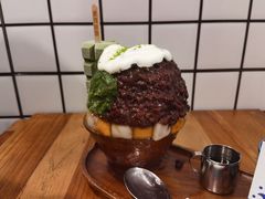 抹茶生乳かき氷-WONDER ICE 萬得冰田(建設路总店)