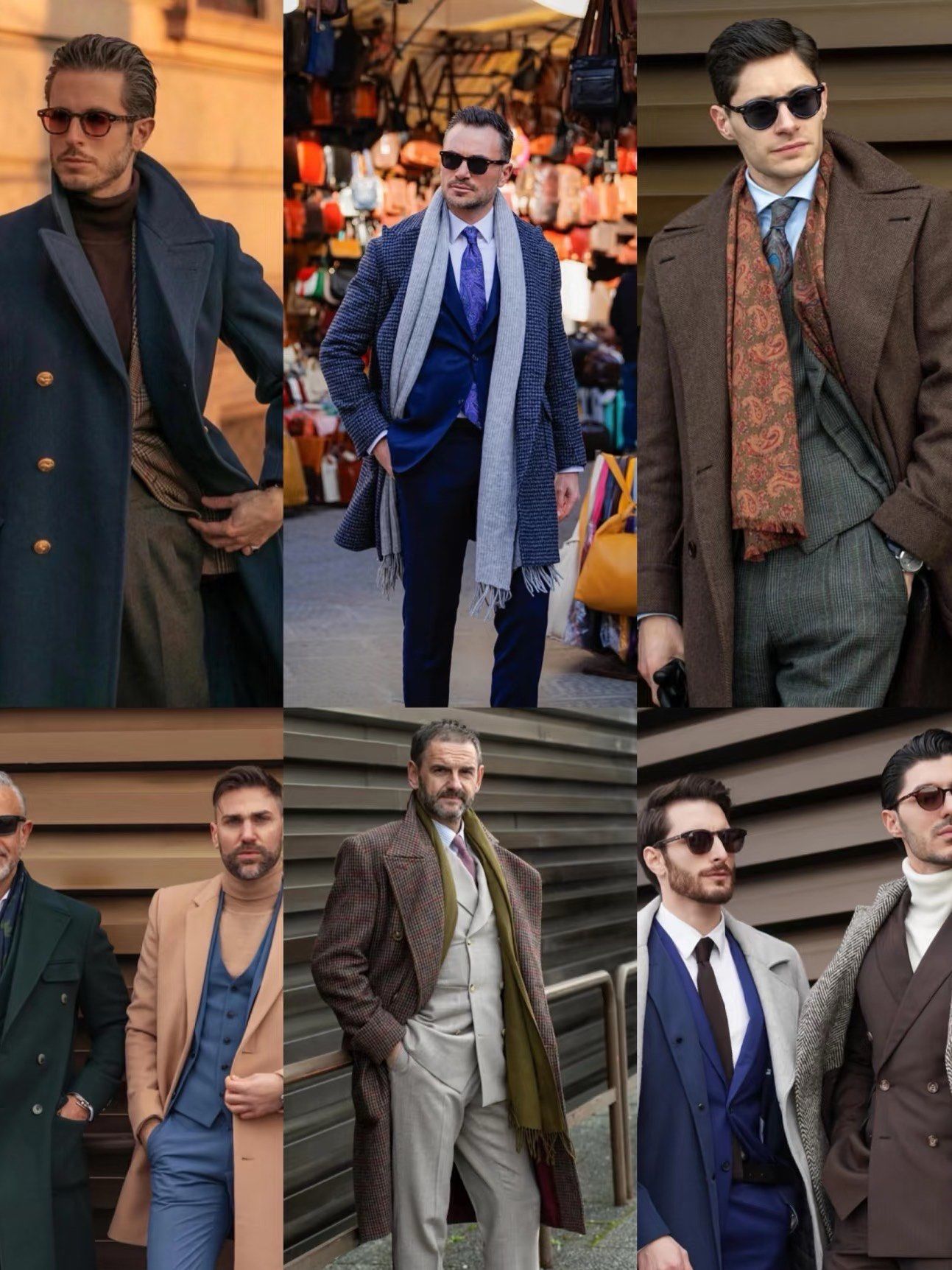 秋冬撞色西服大衣搭配指南