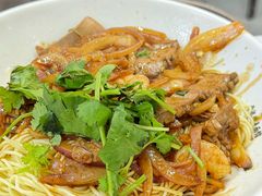 爆炒虾仁腰花拌面-常熟炒浇面馆(蓝旗街店)